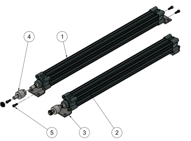 Pneumatic door actuators